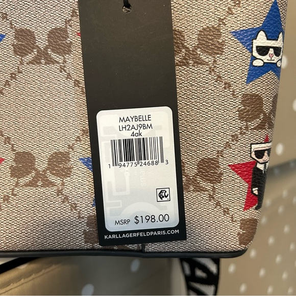 KARL LAGERFELD PARIS Small Maybelle Printed bag. 100% authentic. - Picture 9 of 16